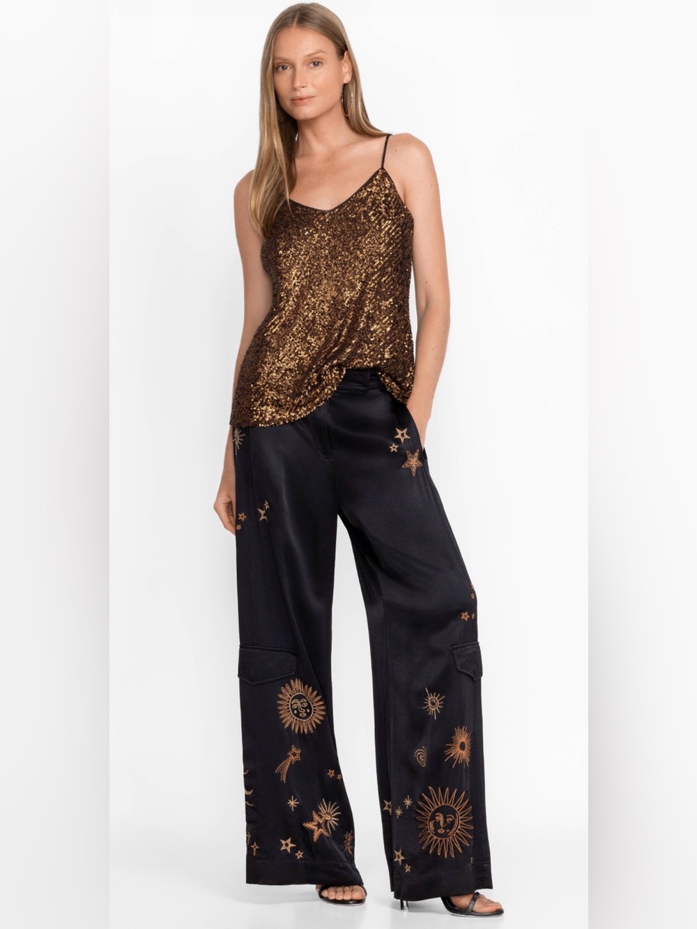 Johnny Was Estrella Wide leg Cargo Pants